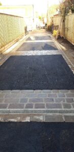 Tarmac Driveway with stone detailing